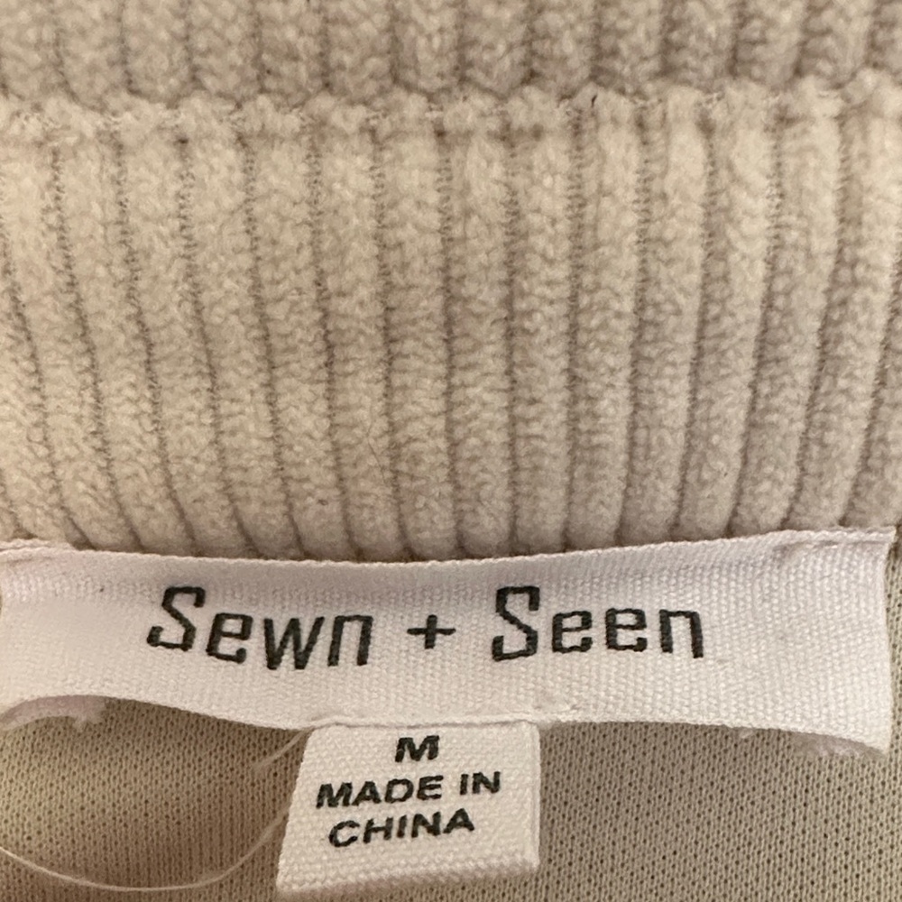 Cream Button-Up jacket/shirt with Sequin Details - Picture 2 of 6